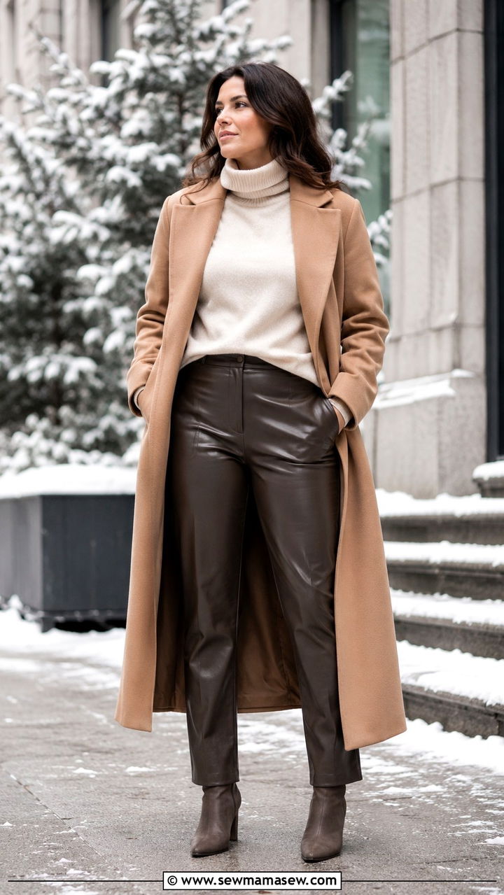 Classy Midsize Outfit With Wool Coat - 30 classy outfits for midsize women