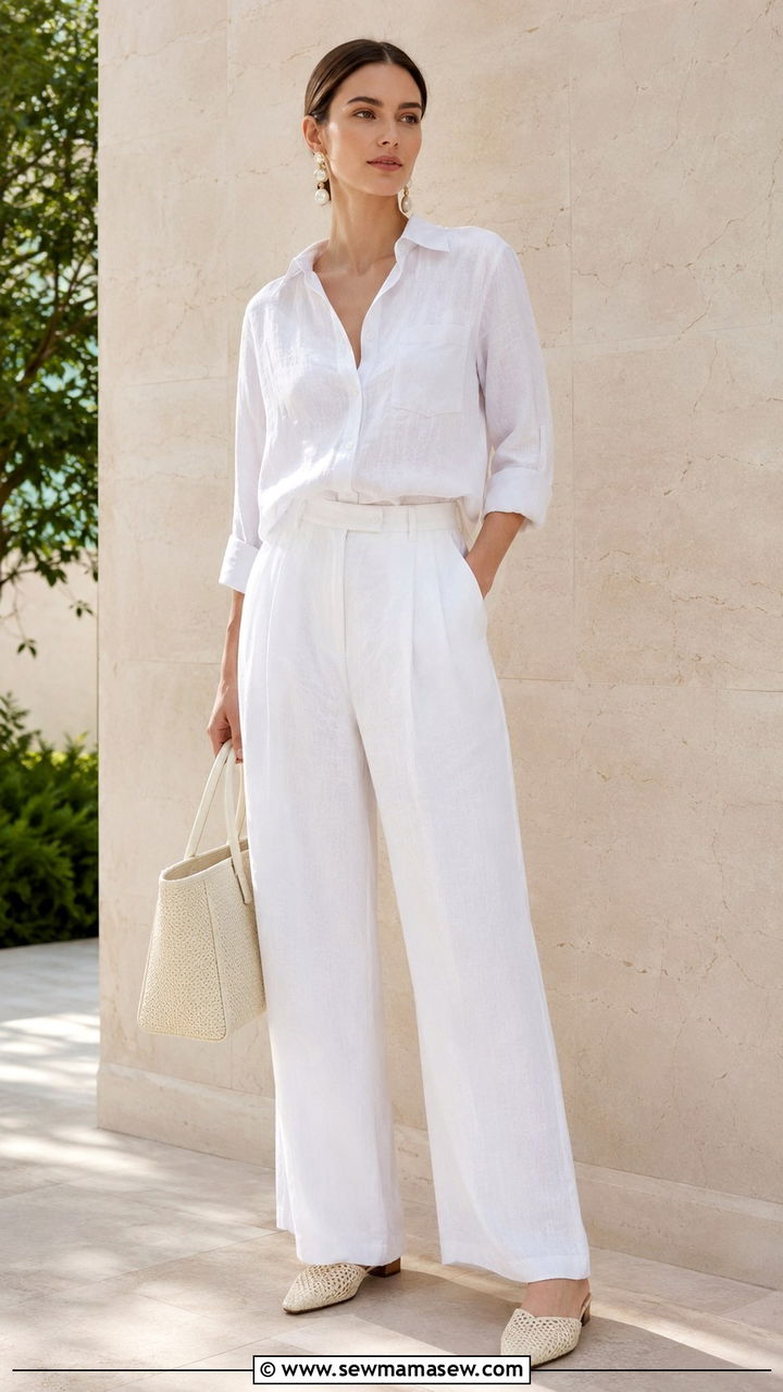 Cloud dancer white summer outfit - 20 Summer 2026 color trends