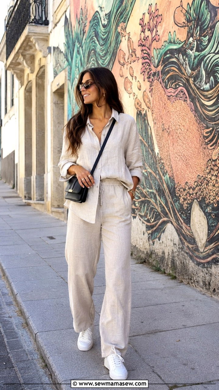 Co Ord Set And Sneakers Porto Street Style - 25 Porto outfit ideas