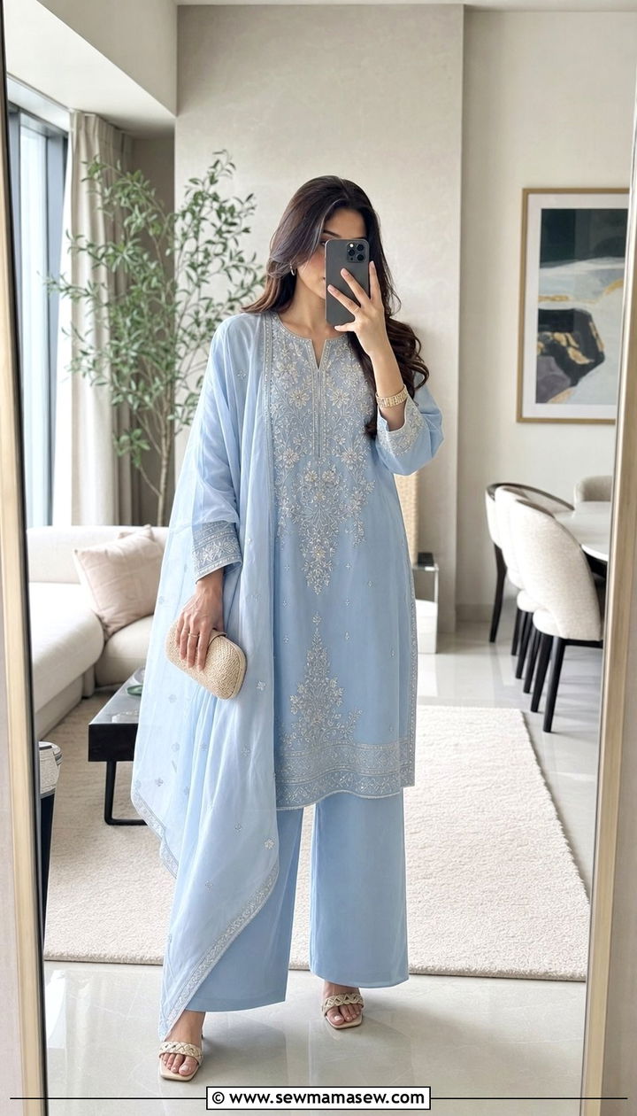 Co Ord Set with Wide Leg Trousers - 25 Eid al Fitr outfit ideas 2026