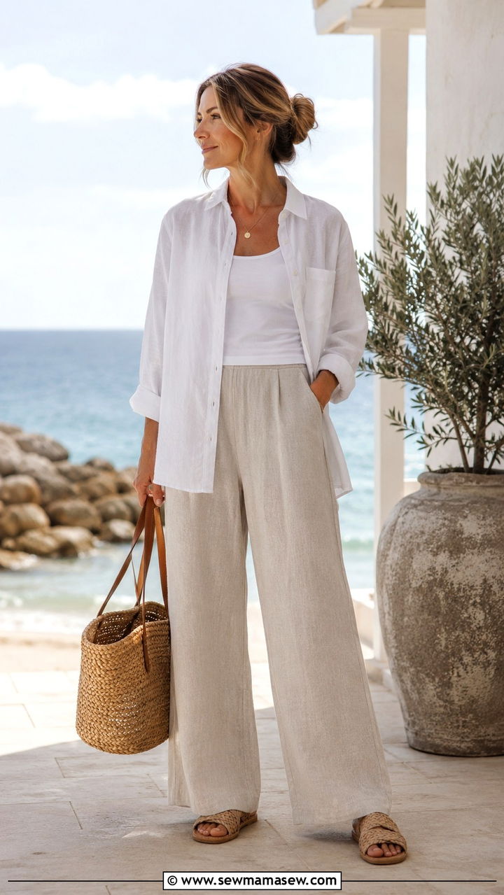 Coastal Grandmother Linen Look - 20 fashion inspo outfits to copy
