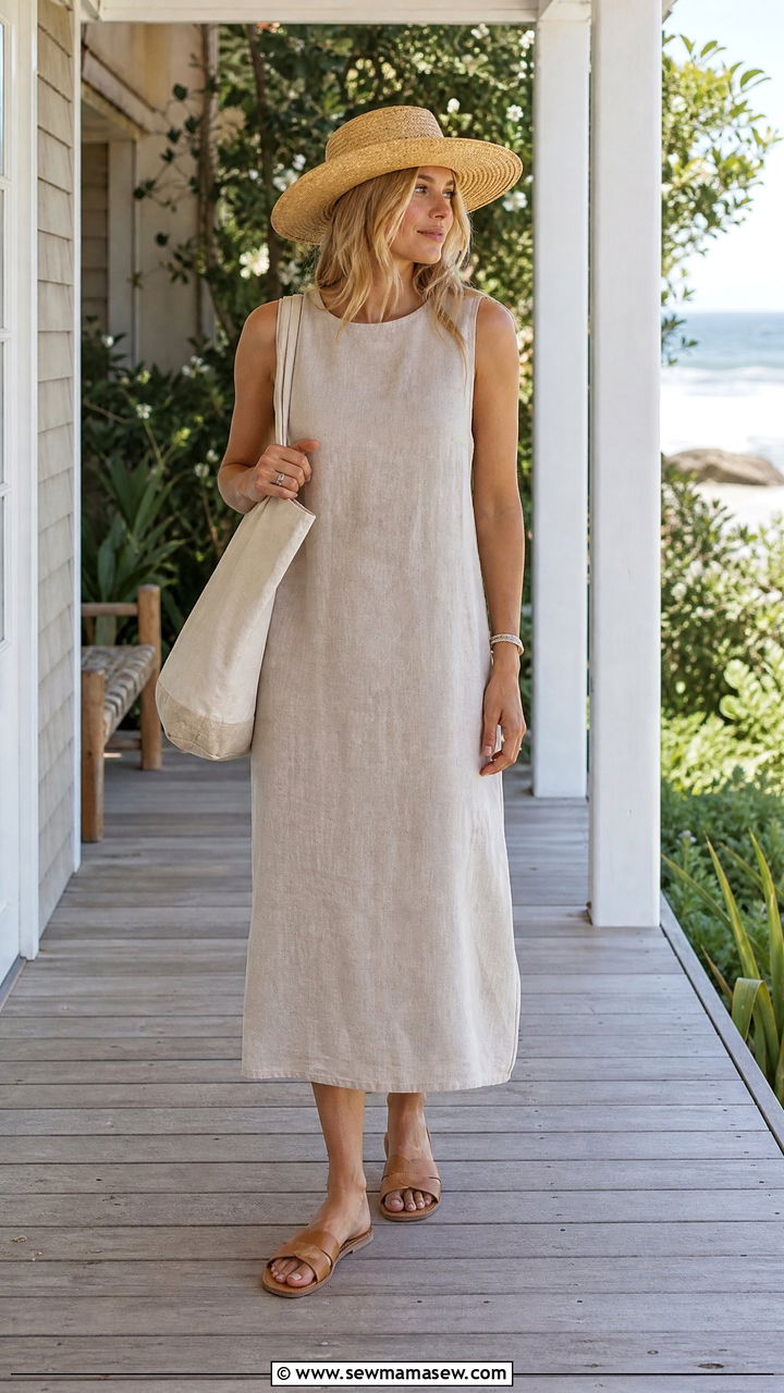 Coastal Grandmother Linen Vacation Outfit - 25 vacation outfits aesthetic