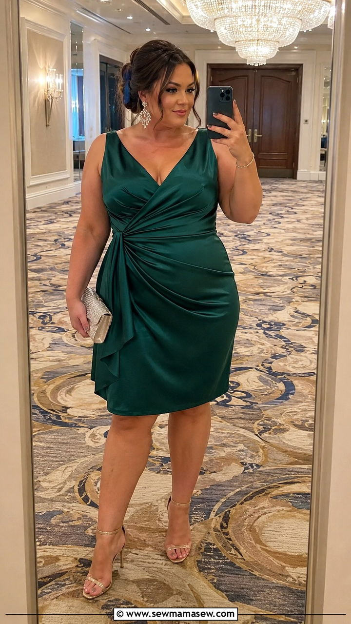 Cocktail Dress With Strappy Stilettos - 25 Wedding guest outfit ideas size 18