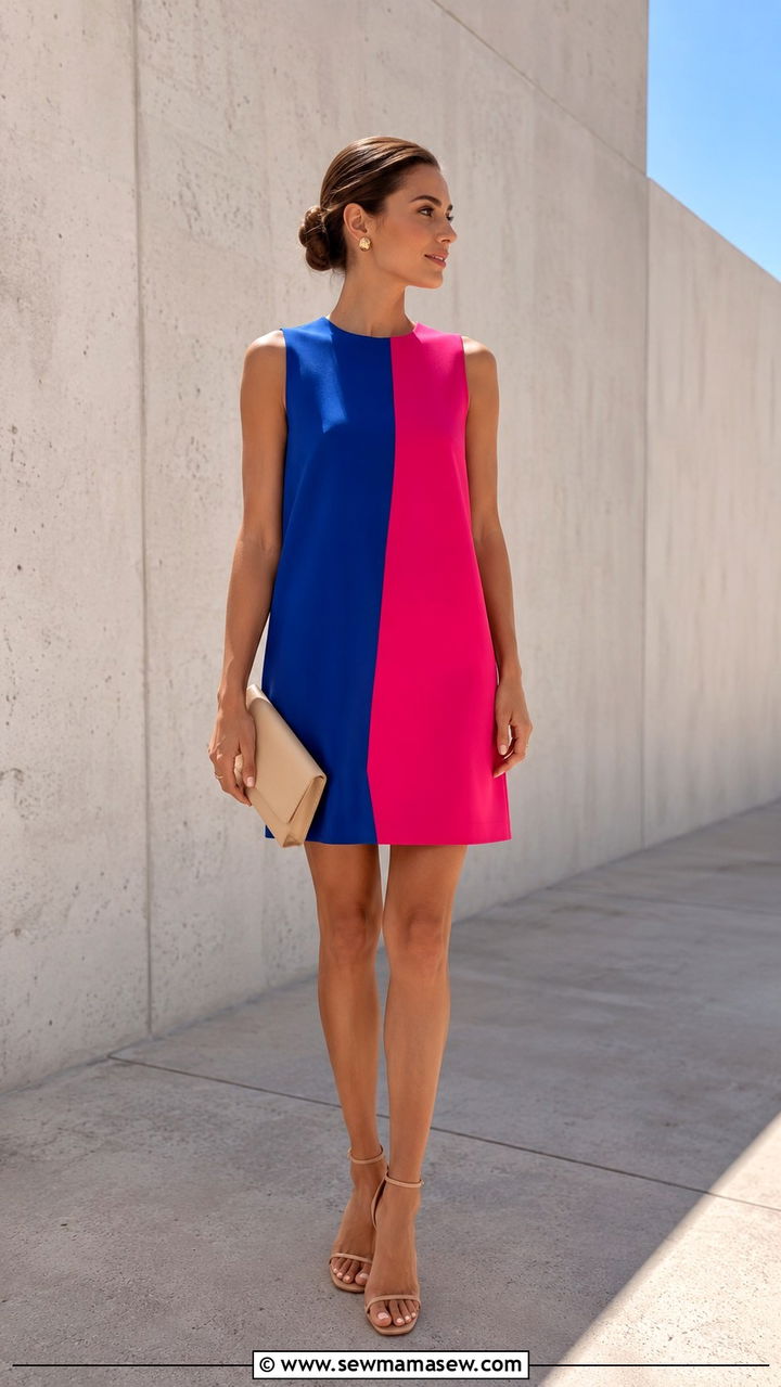 Color Block Dress Art Basel Outfit - 20 Basel outfit ideas