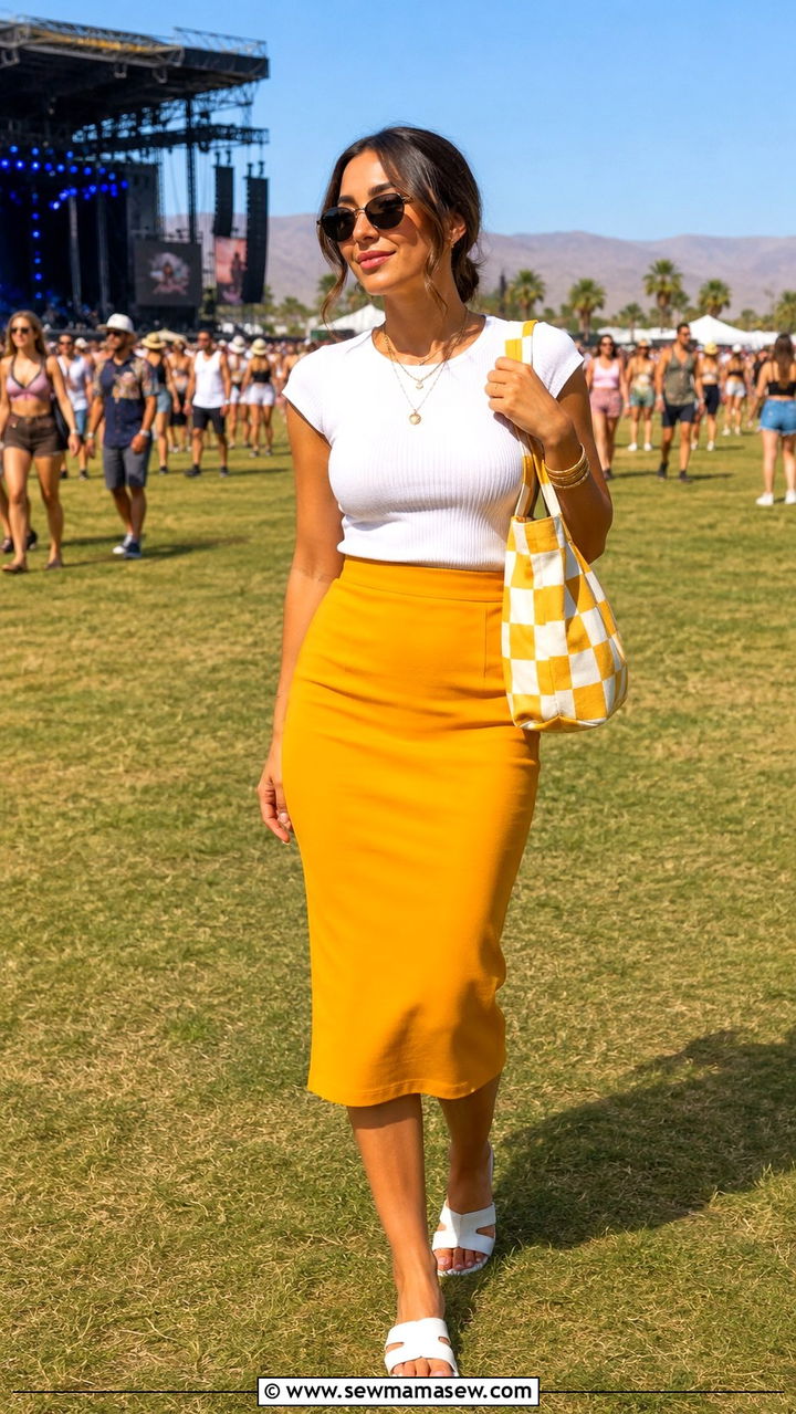 Colorful pencil skirt outfit summer - 30 Pencil skirt outfit ideas for summer