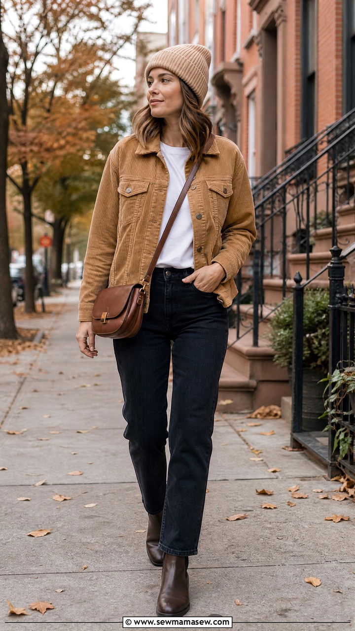 Corduroy Jacket and Chelsea Boots Outfit - 30 Developer outfit ideas
