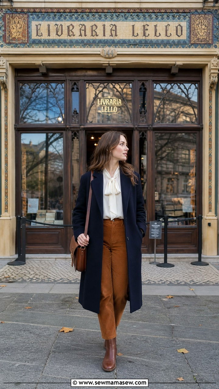 Corduroy trousers and blouse Porto - 40 What to wear in Porto