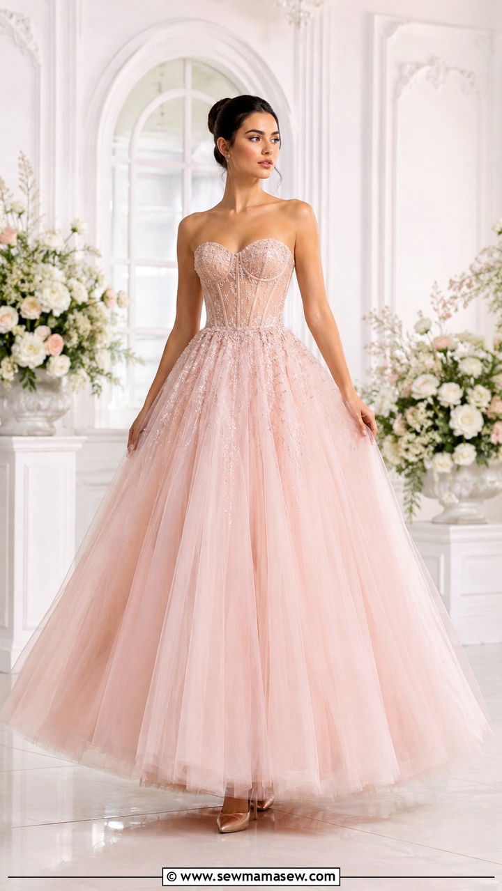 Corset Bodice Ball Gown - 25 Outfit ideas for pear shape 2026