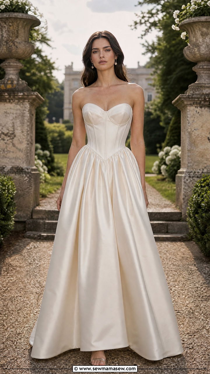 Corset Gown Engagement Session Outfit - 30 Engagement session outfit ideas