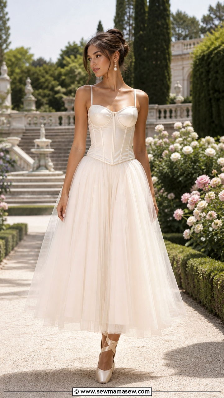 Corset Style Top With Tulle Maxi Skirt Outfit - 40 Balletcore outfit ideas 2026