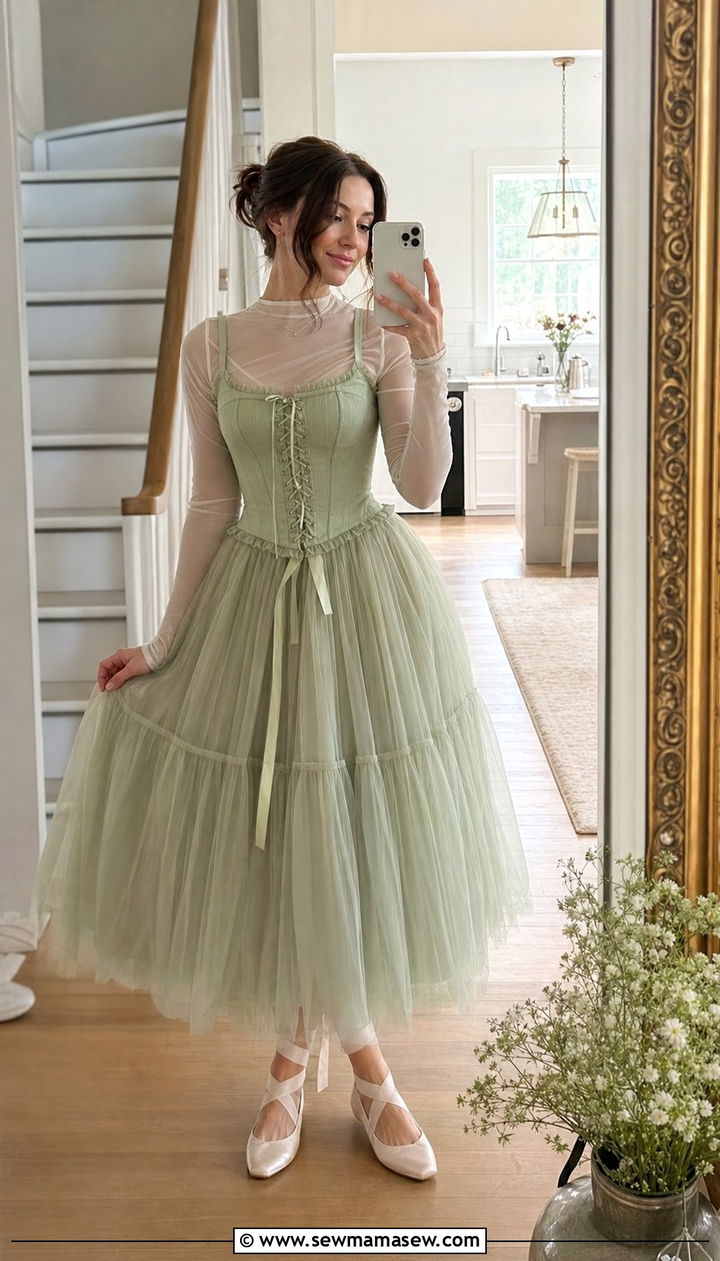Corset and tulle skirt fairycore outfit - 25 spring fairycore outfit ideas