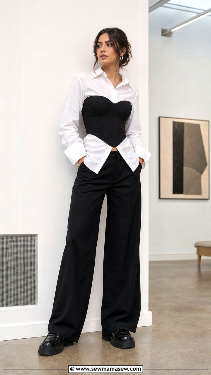 Corset top streetwear outfit - 25 streetwear outfits aesthetic