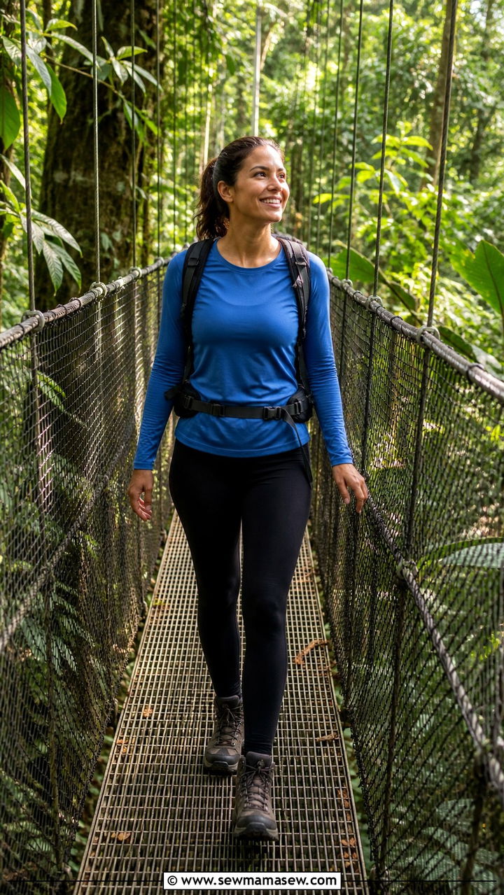 Costa Rica canopy walk outfit with sturdy footwear - 40 What to wear in Costa Rica