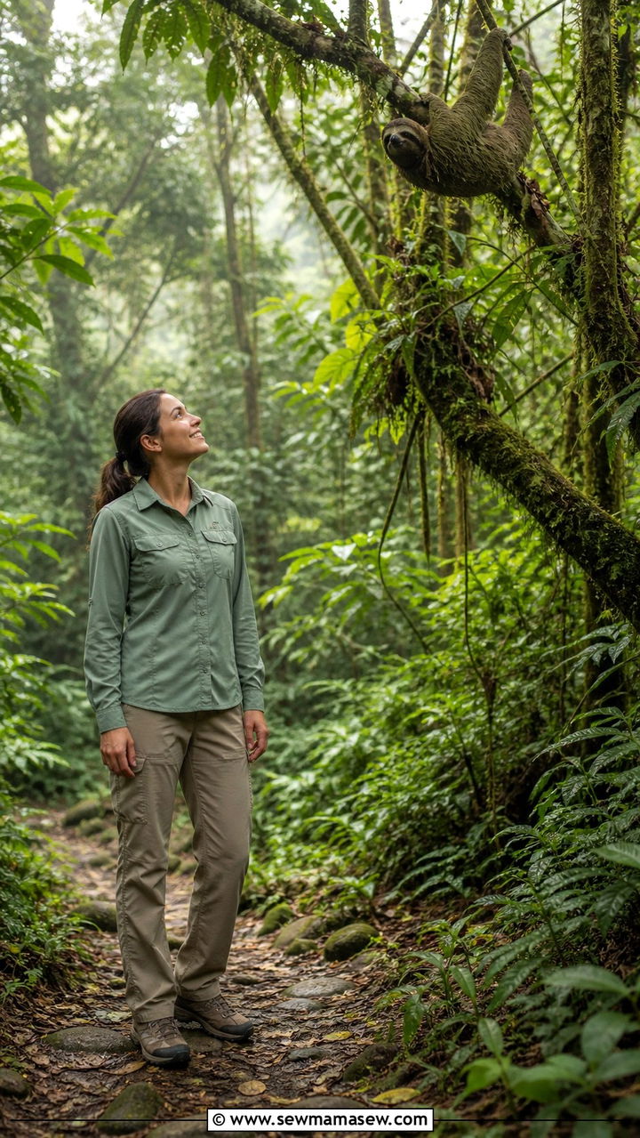 Costa Rica sloth sanctuary outfit with insect repellent clothing - 40 What to wear in Costa Rica