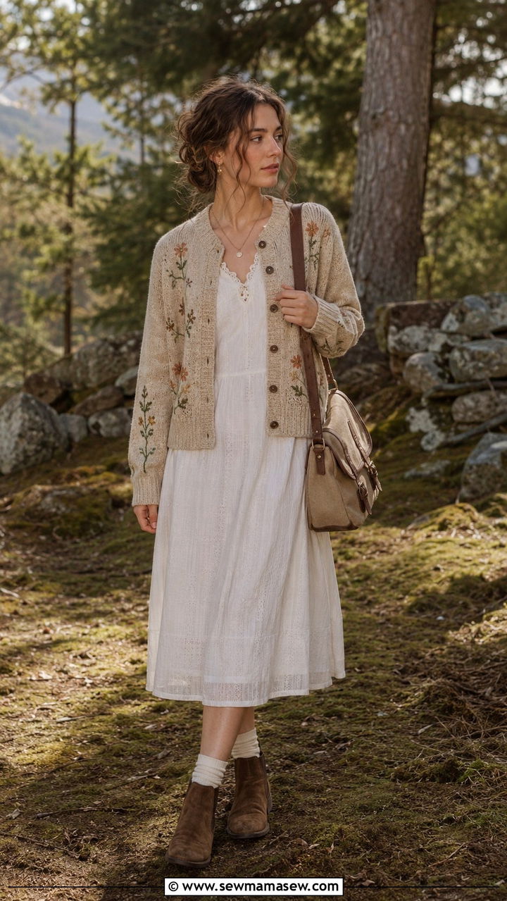 Cottagecore Cardigan Outfit - 20 Cottagecore outfit ideas 2026