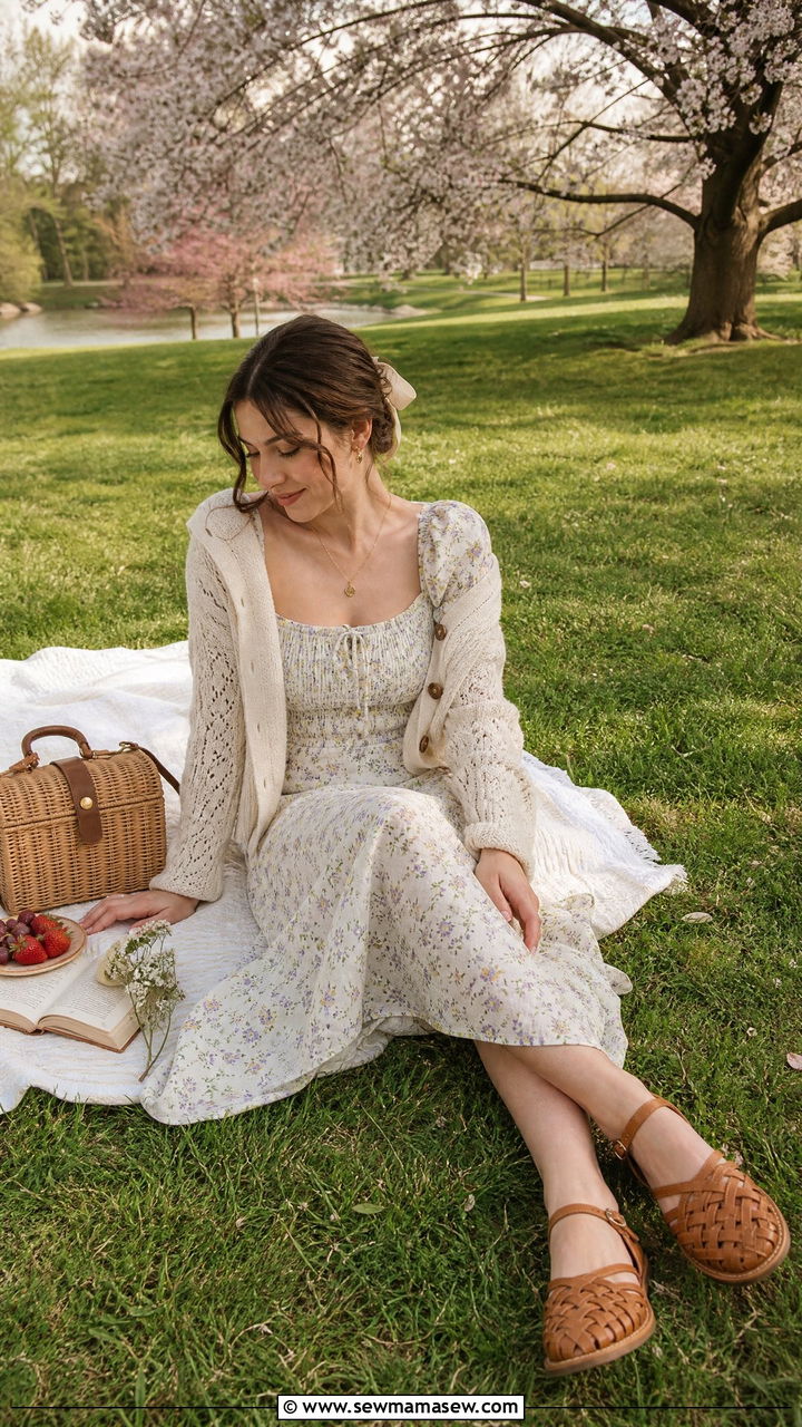 Cottagecore Outfit Picnic - 25 fashion inspo outfits aesthetic