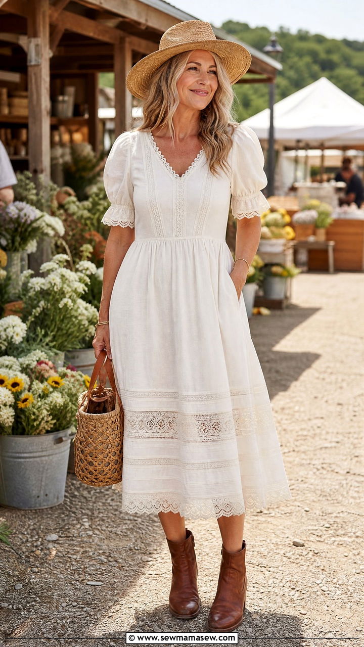 Cottagecore prairie dress outfit - 30 Cottagecore outfits for women over 40