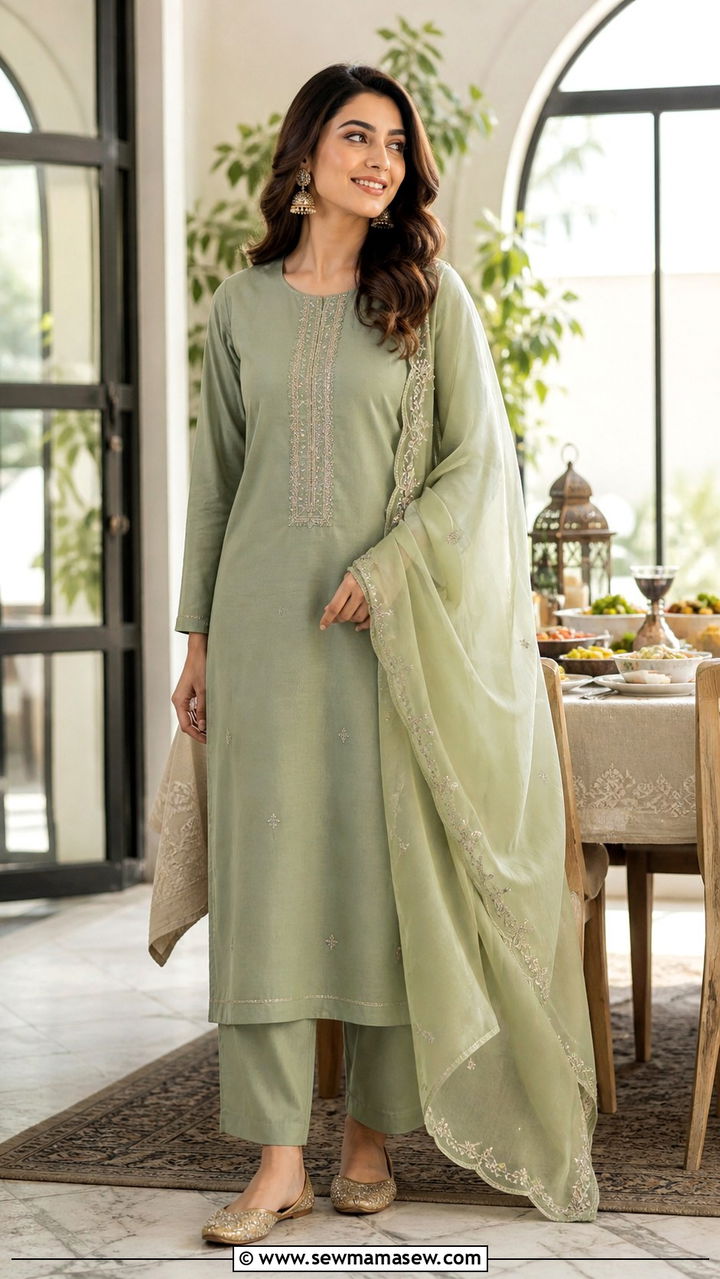 Cotton Kurta Set For Ramadan Gatherings - 40 Ramadan outfit ideas