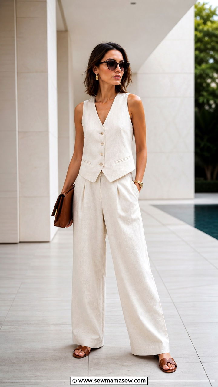 Cotton Shirtdress with Belt Summer Outfit - 40 hot weather outfits for women