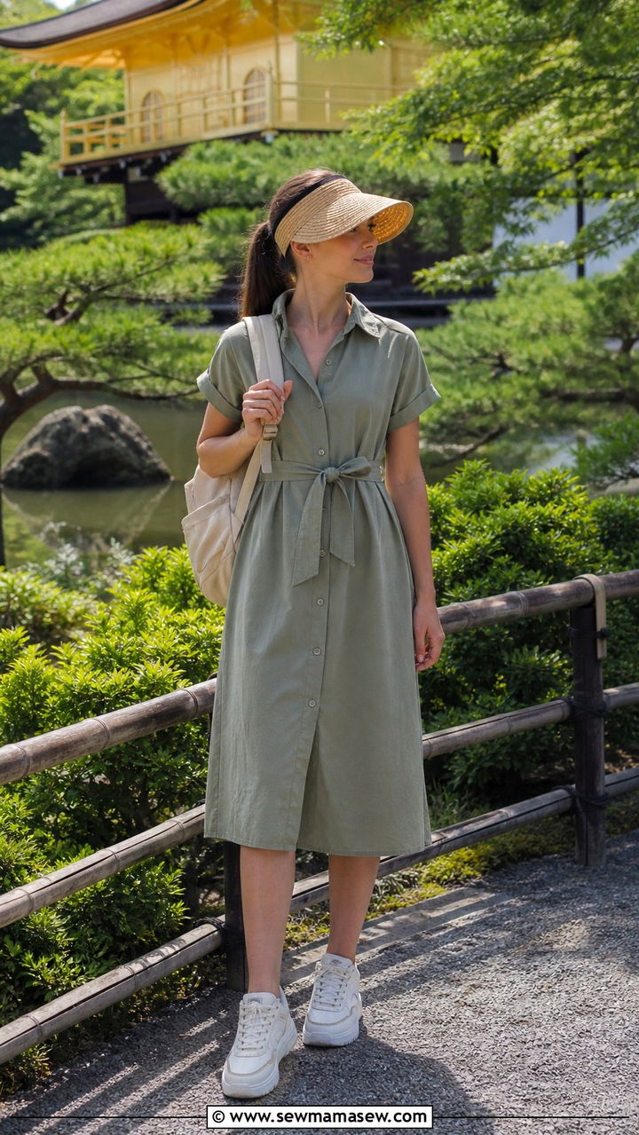 Cotton dress and sneakers Kyoto summer - 40 What to wear in Kyoto