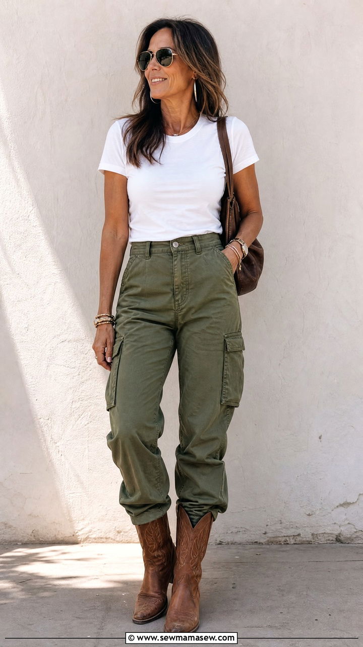 Cowboy Boots With Cargo Pants - 25 How to style cowboy boots over 40