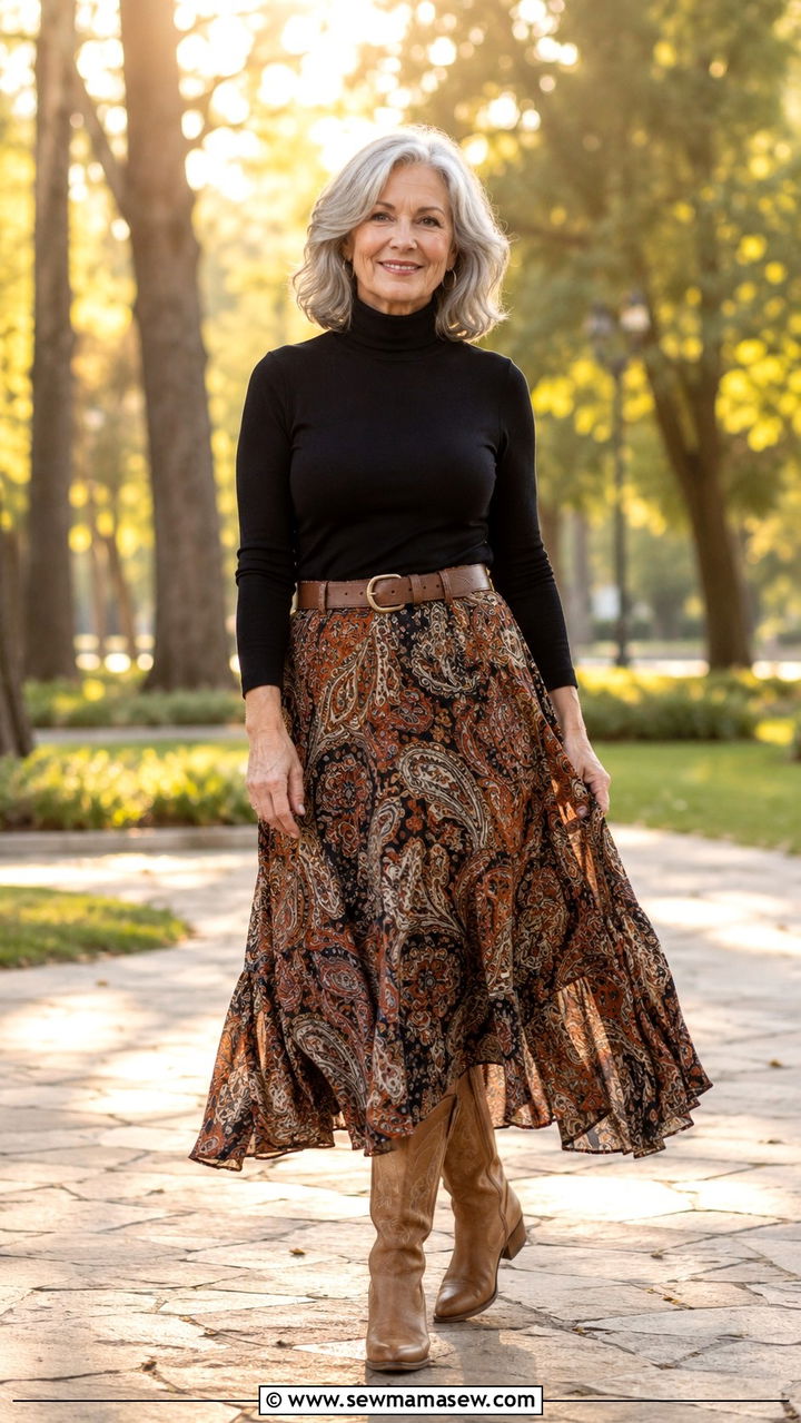 Cowboy boots with a denim jacket and white jeans - 20 How to style cowboy boots over 60