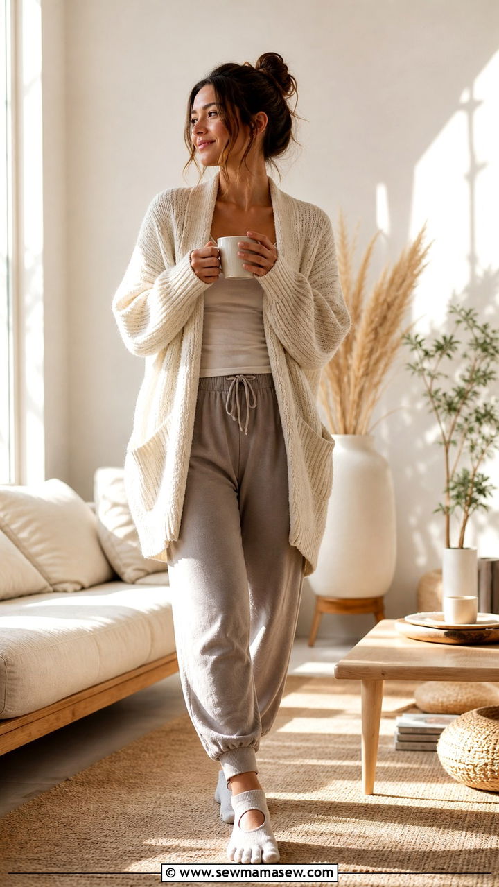 Cozy Yin Yoga Outfit With Layers - 40 Yoga girl outfit ideas