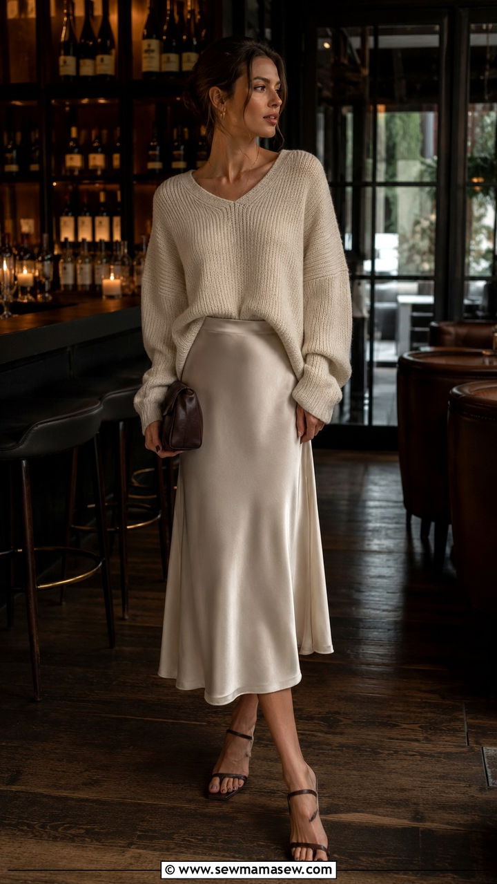 Cream Knit Top And Tailored Trousers Outfit - 30 Stealth wealth outfit ideas 2026