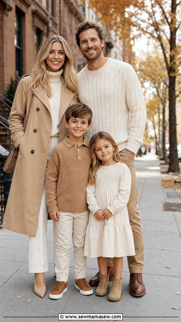Cream and Tan Family Photo Outfits - 25 family photo outfits Pinterest
