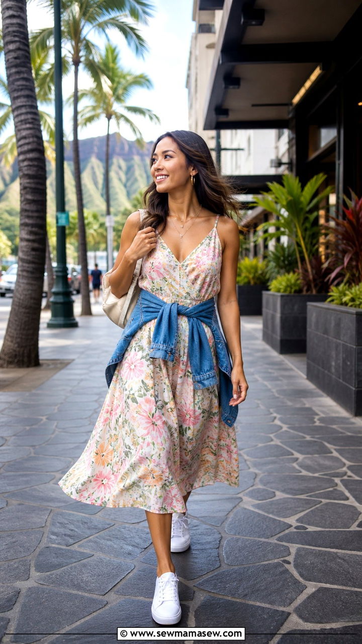 Crochet Cover Up Dress Over a Bikini - 40 Hawaii outfit ideas