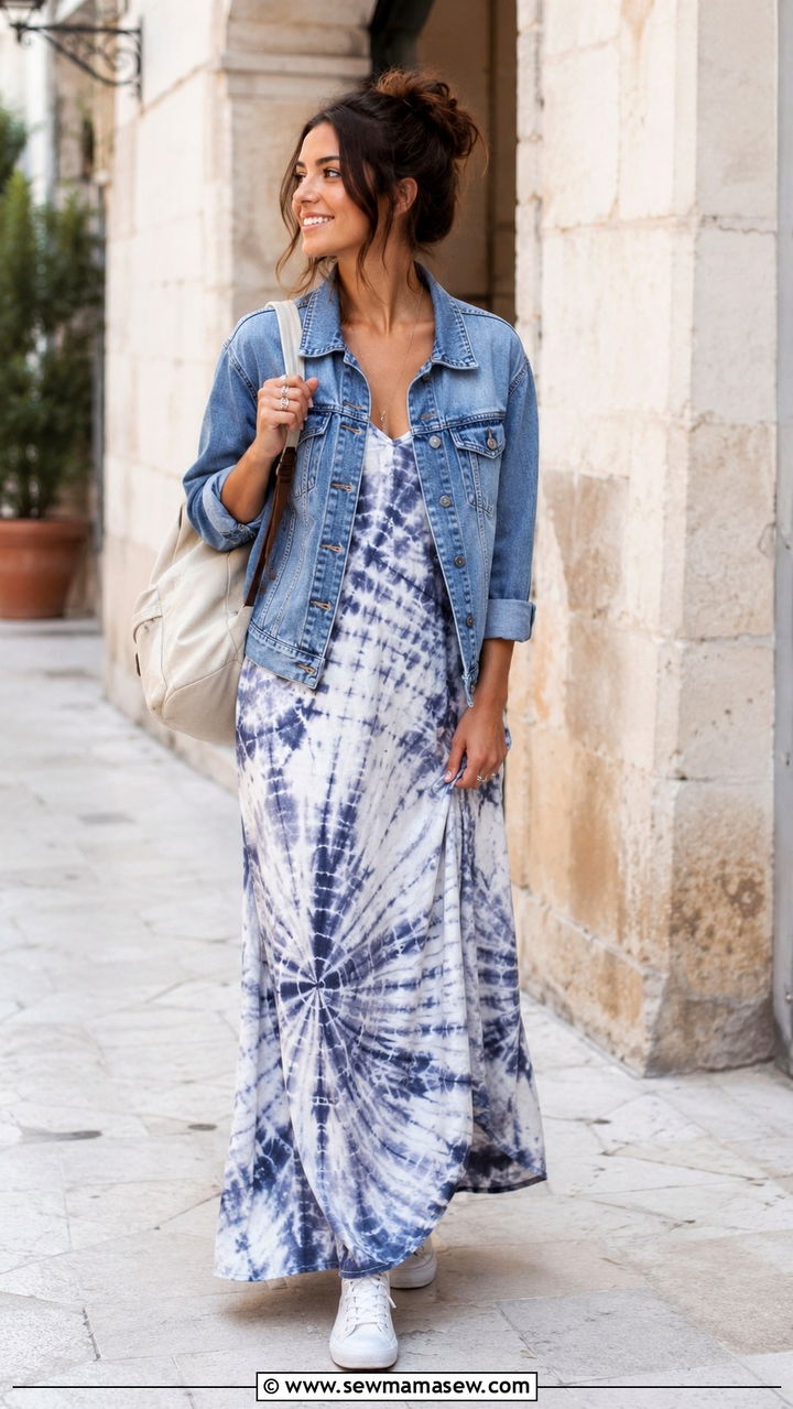 Crochet Top and Flare Jeans with Silver Rings - 25 Boho outfit ideas with silver rings