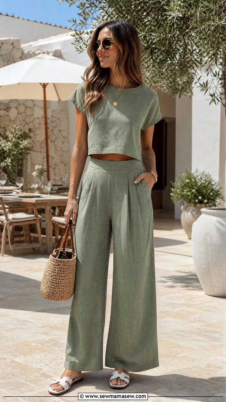 Crop Top Matching Co Ord Set - 30 How to style a crop top