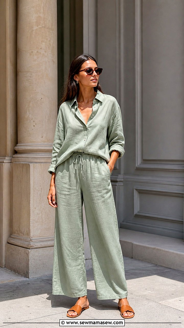 Crop Top With High Waisted Jeans and Platform Sandals - 40 Summer city outfits
