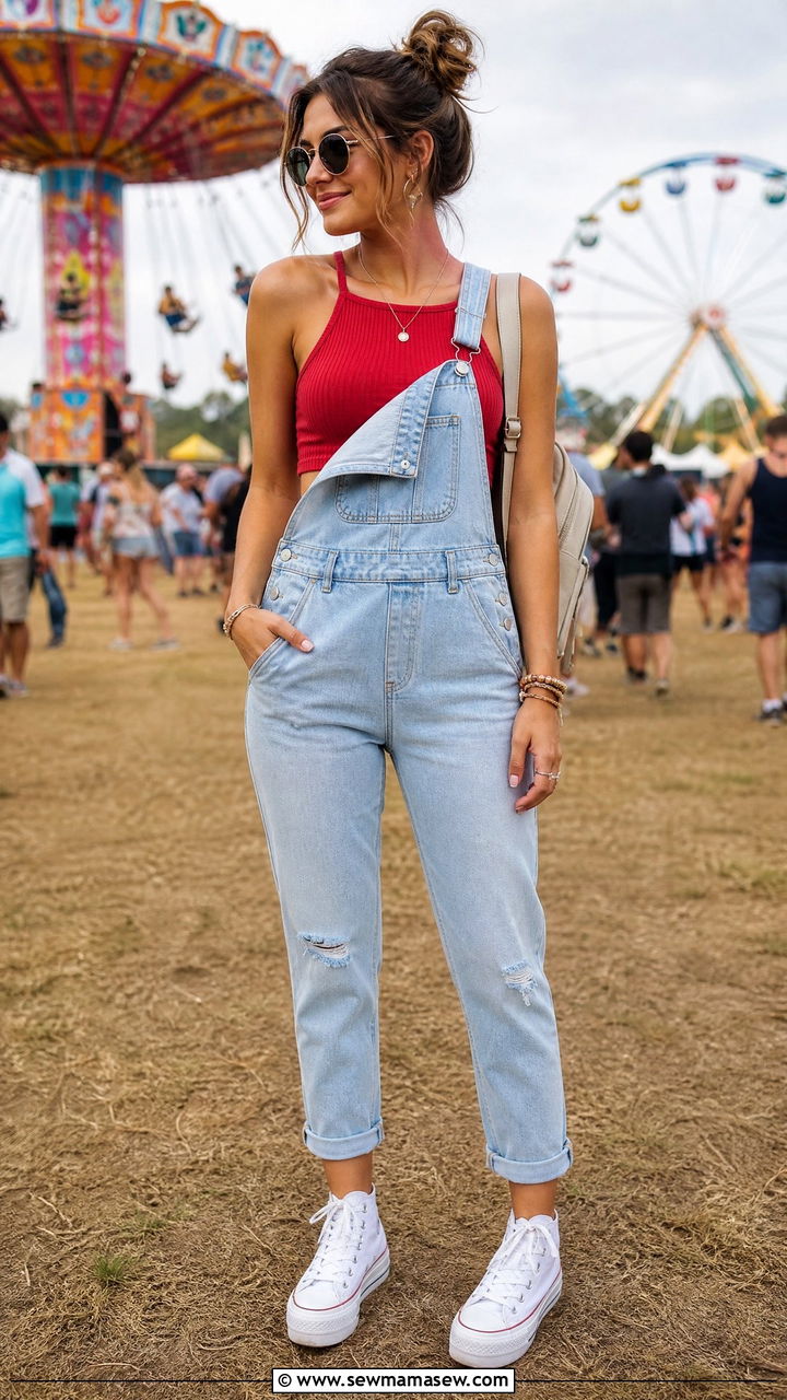 Crop Top With Overalls - 30 How to style a crop top