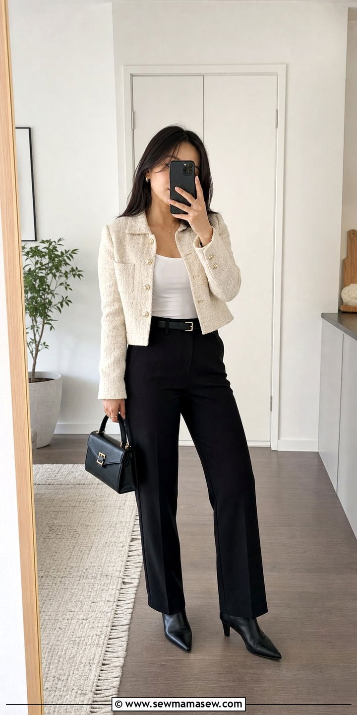 Cropped Jacket Outfit For Short Women - 25 short women outfit ideas