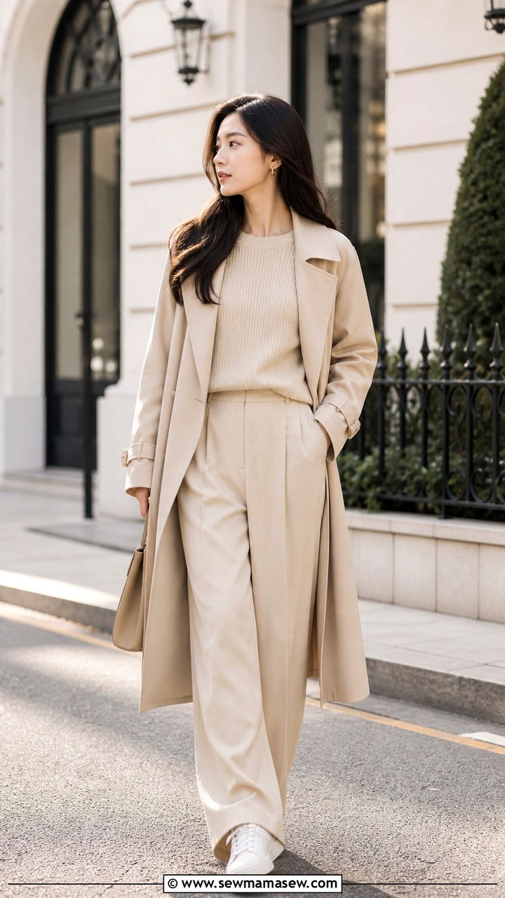 Cropped Knit With a Mini Skirt and Loafers - 40 Korean outfit ideas