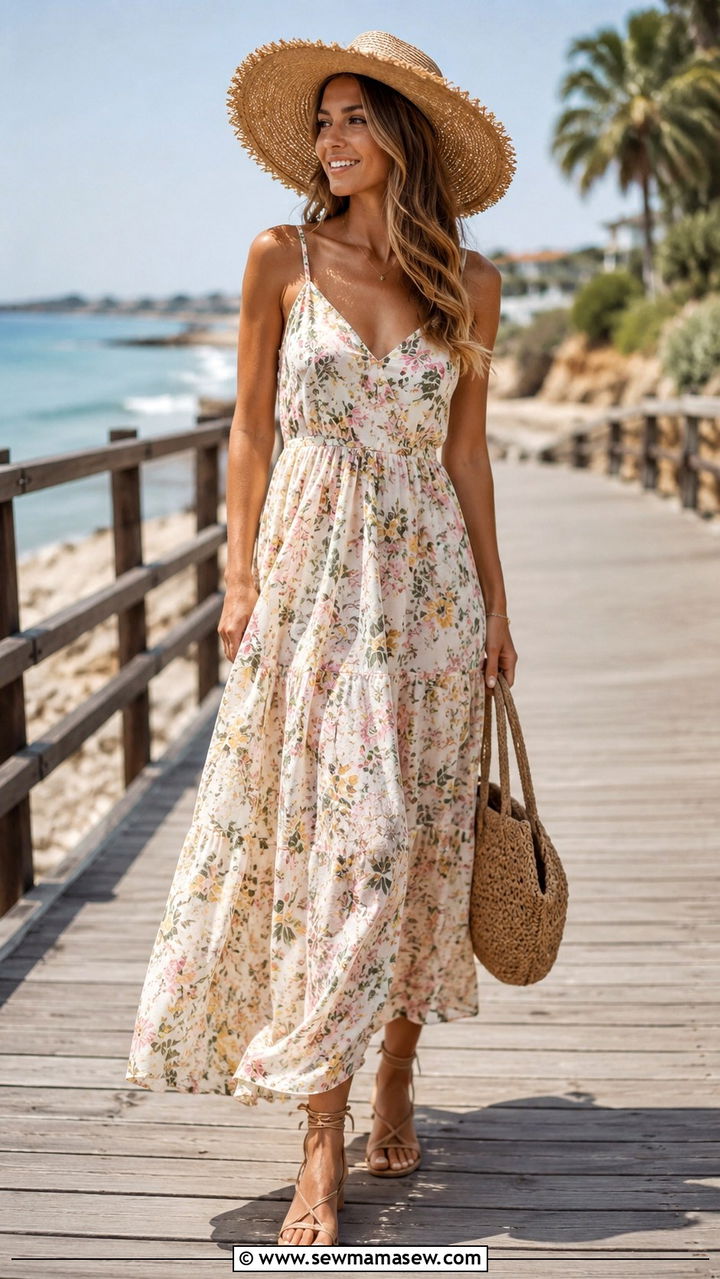 Cropped Tank with High Waisted Wide Leg Pants - 20 Spring outfits for 85 degree weather