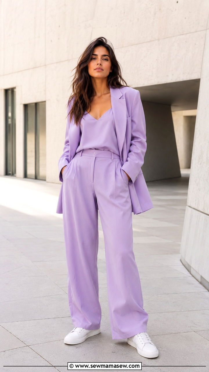 Cropped Top and High Waisted A Line Mini Skirt With Ankle Strap Heels - 20 Spring outfits for long legs