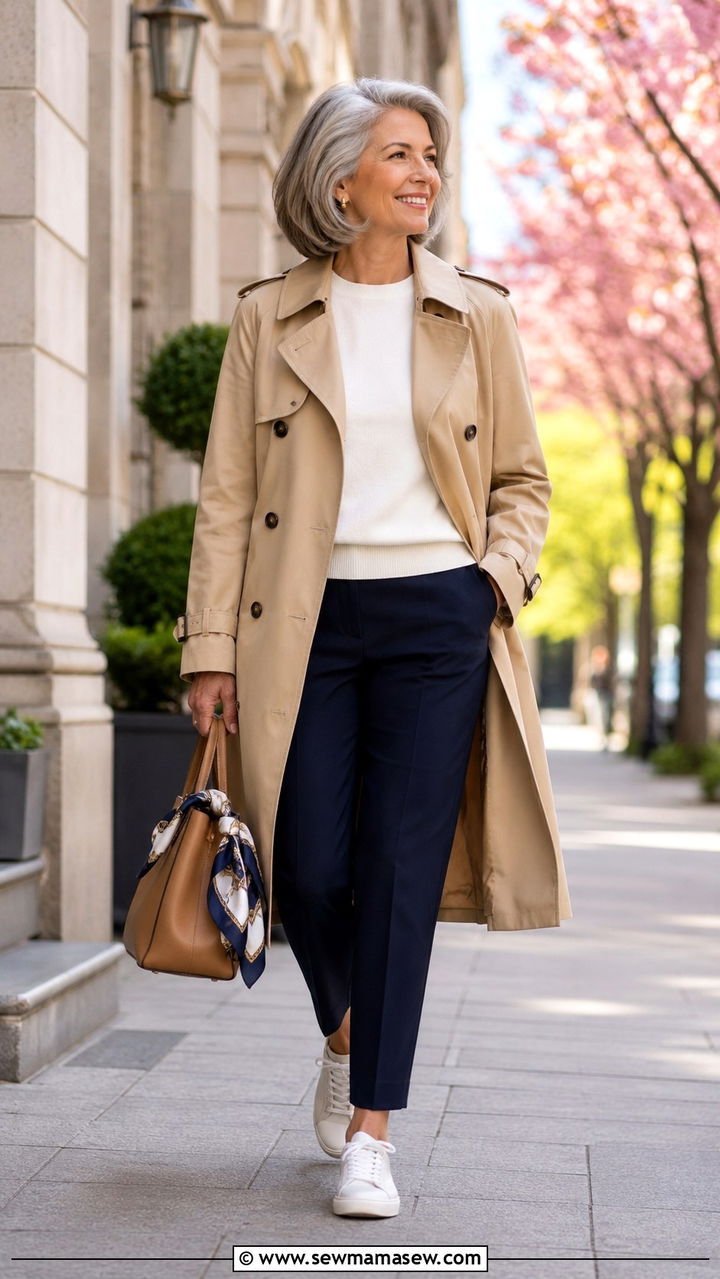 Cropped Wide Leg Jeans And Oversized Button Down - 20 Mature woman outfit ideas 2026