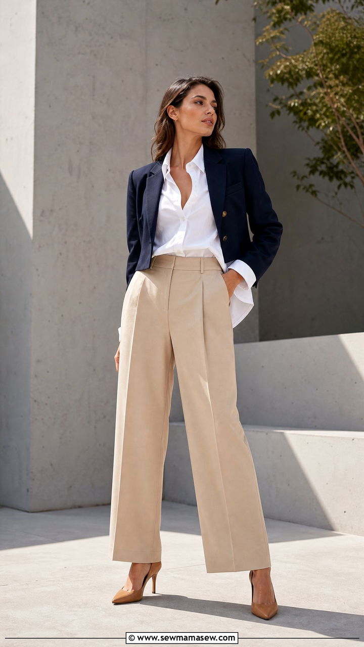 Cropped blazer button down shirt heels - 30 Cropped blazer outfit ideas with heels