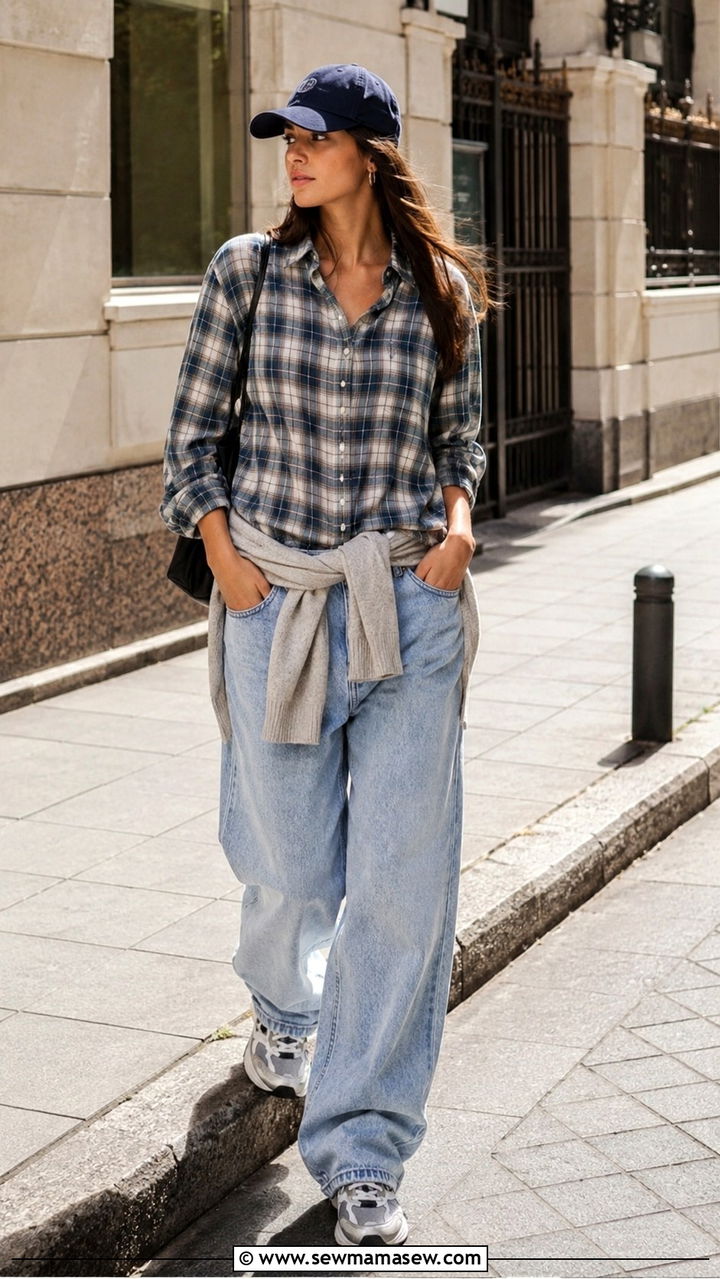 Cropped cardigan with denim shorts and tank - 30 Spring outfits with cardigan