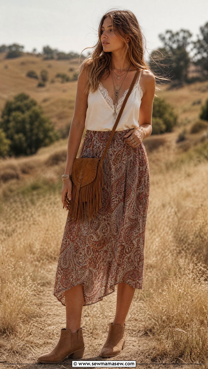 Crossbody Bag with a Boho Outfit - 25 How to style a crossbody bag