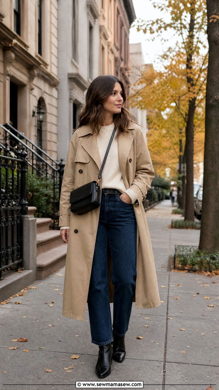 Crossbody Bag with a Trench Coat - 25 How to style a crossbody bag