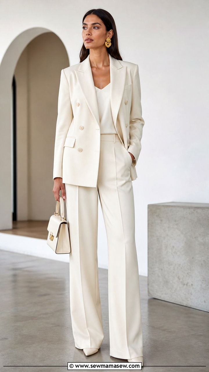Culottes with Fitted Sweater Outfit - 40 spring work outfit ideas