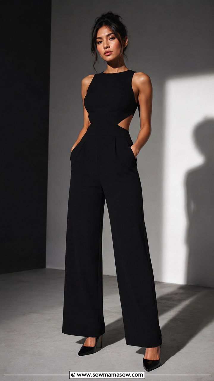 Cut Out Jumpsuit for Petite Photoshoot - 25 Photoshoot outfits for petite women