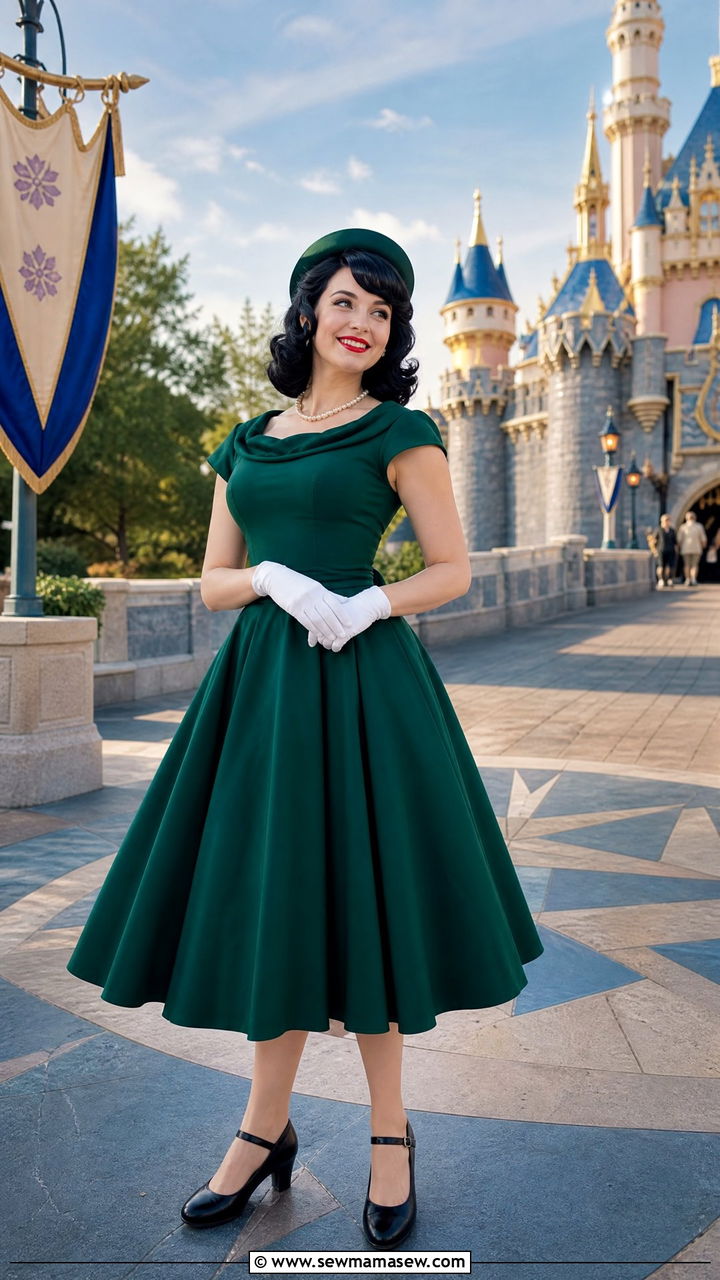 Dapper Day Swing Dress Outfit - 40 What to wear in Disneyland