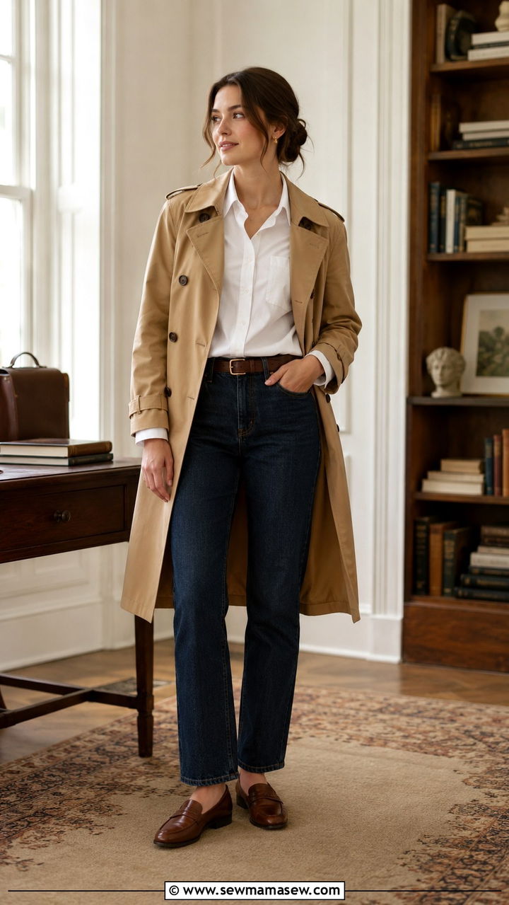 Dark Wash Jeans With Loafers - 25 Petite jeans outfit ideas with flats