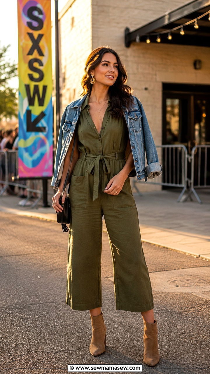 Day to Night Jumpsuit Outfit SXSW - 20 SXSW outfit ideas 2026