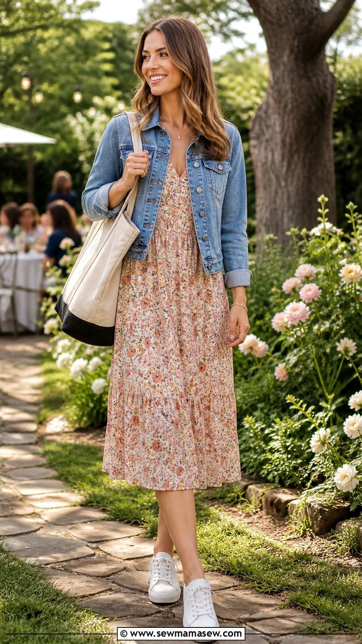 Denim Jacket Over a Dress Outfit - 40 Classic outfit ideas