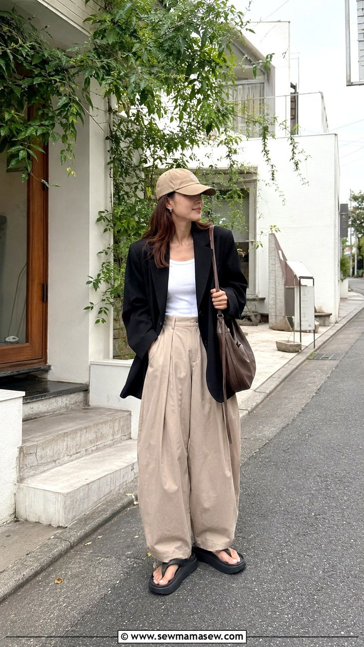 Denim Maxi Skirt With Cropped Bomber Jacket - 30 Tokyo outfit ideas